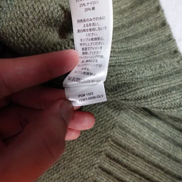 Birdwell Olive Green Crewneck Sweater - Picture 6 of 10